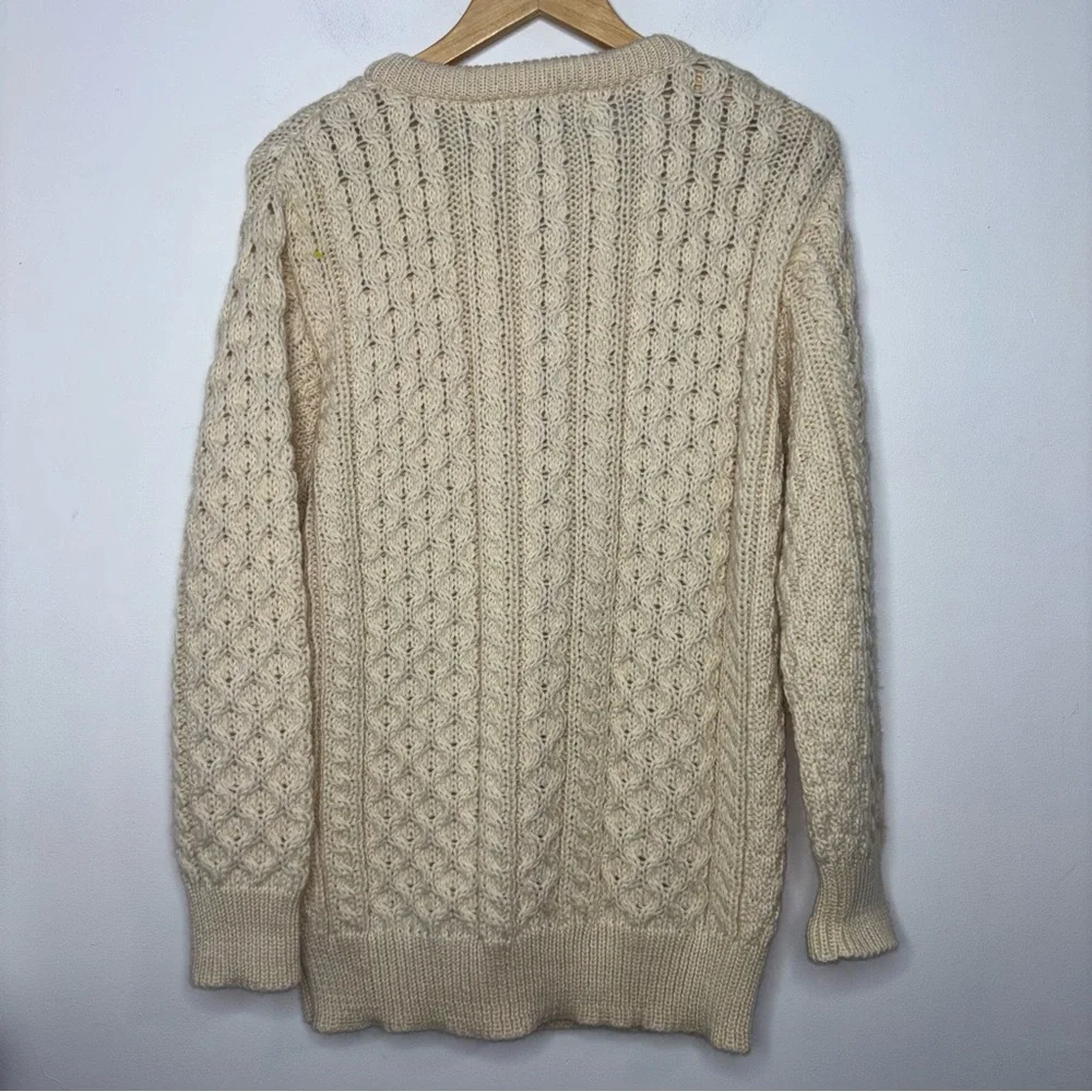 Arancrafts Sweater Women XL Wool Fisherman Cardigan Ireland - Picture 9 of 12